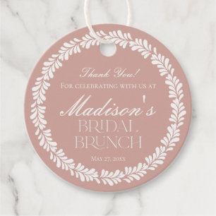 Étiquettes Cadeau Carrelage Talavera Rose Fiesta Espagnole Brunch de