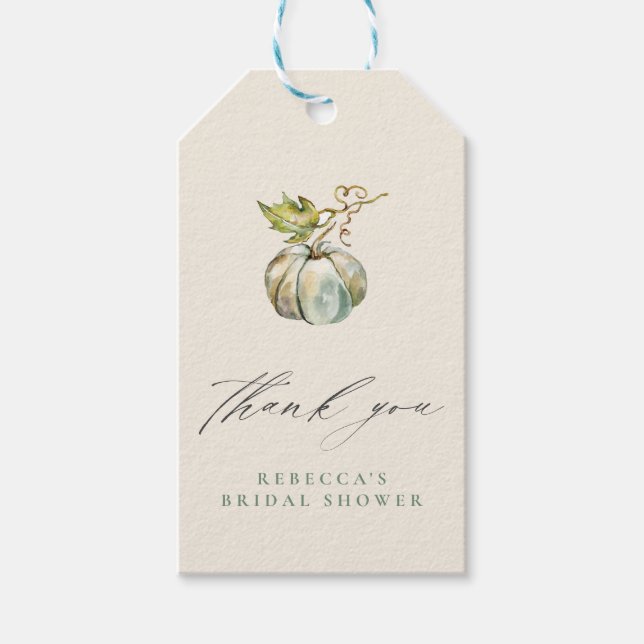 Étiquettes-cadeau Carte de remerciement de mariage Calligraphy Pumpk (Devant)