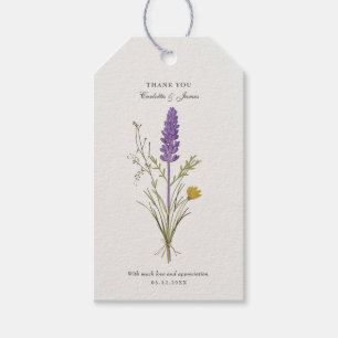 Étiquettes-cadeau Carte de remerciements Mariage Lavender