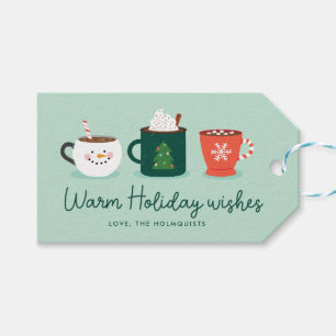 Étiquettes-cadeau Carte de vacances Christmas Mugs