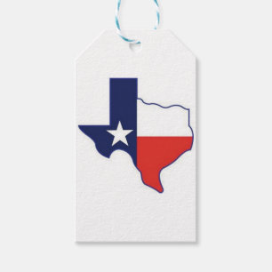 ÉTIQUETTES-CADEAU CARTE DU TEXAS