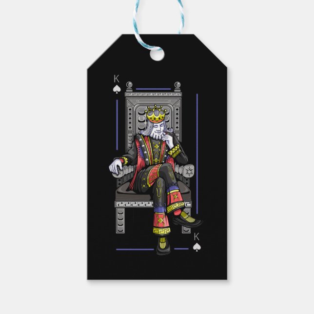 Étiquettes-cadeau Carte King (Devant)
