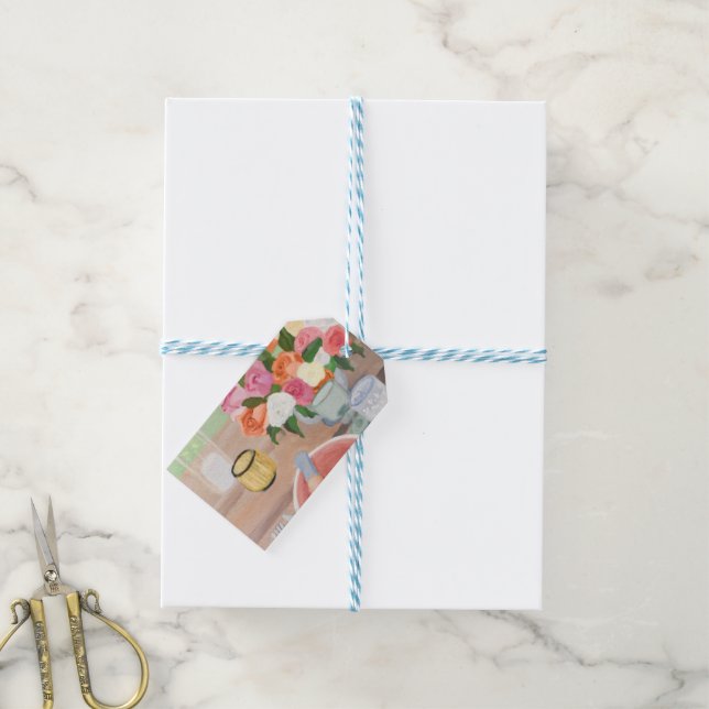 Étiquettes-cadeau Carte postale (With Twine)