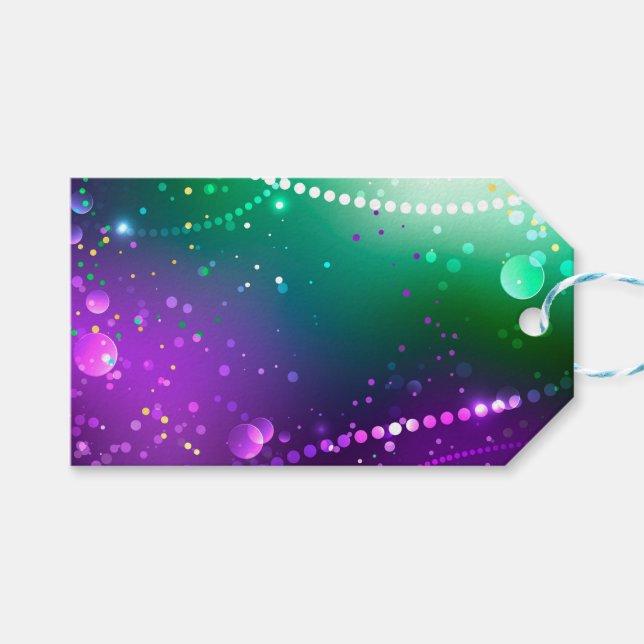 Étiquettes-cadeau Carthagène Solive Purple (Devant (Horizontal))