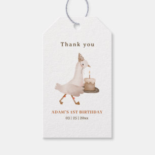 Étiquettes-cadeau Carton d'invitation pour le premier anniversaire d