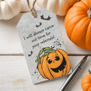 Étiquettes-cadeau Carve out Time for Your Referals Halloween