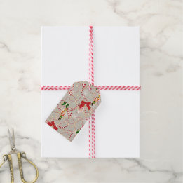 Étiquettes-cadeau Casse-Noisette Fantaisiste à la Canne de Bonbon de