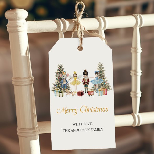 Étiquettes-cadeau Casse-Noisette Joyeux Noël  (Créateur téléchargé)