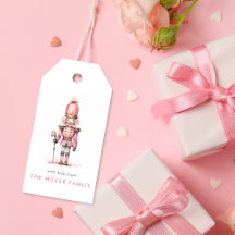 Casse-Noisette Rose Vintage Aquarelle Minimaliste