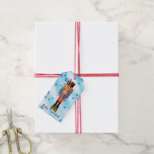 Étiquettes-cadeau Casse-noix allemand - Feliz Navidad