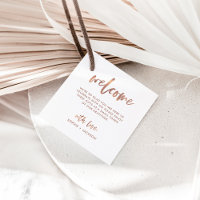Casual Script | Sac cadeau de bienvenue Mariage ou