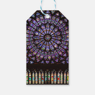 Étiquettes-cadeau Cathédrale Notre-Dame de Paris Rose