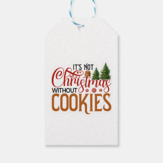 Étiquettes-cadeau Ce n'est pas Noël sans cookies