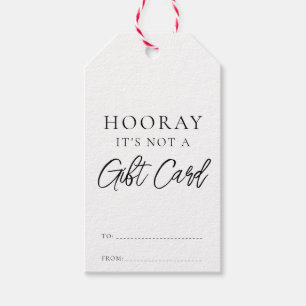 Étiquettes-cadeau Ce n'est pas une carte cadeau drôle Noël