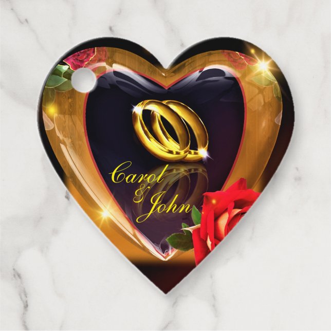 Étiquettes Cadeau "Ce que Dieu a mis ensemble" Mariage (Devant)