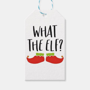 Étiquettes-cadeau Ce que l'elfe drôle Noël Elfe Père Noël