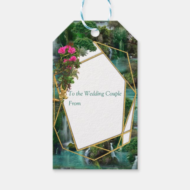 Étiquettes-cadeau Célébration au lac Magical Imaginaire (Devant)