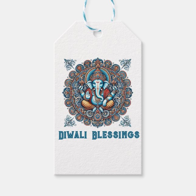 Étiquettes-cadeau Célébrez Diwali (Devant)