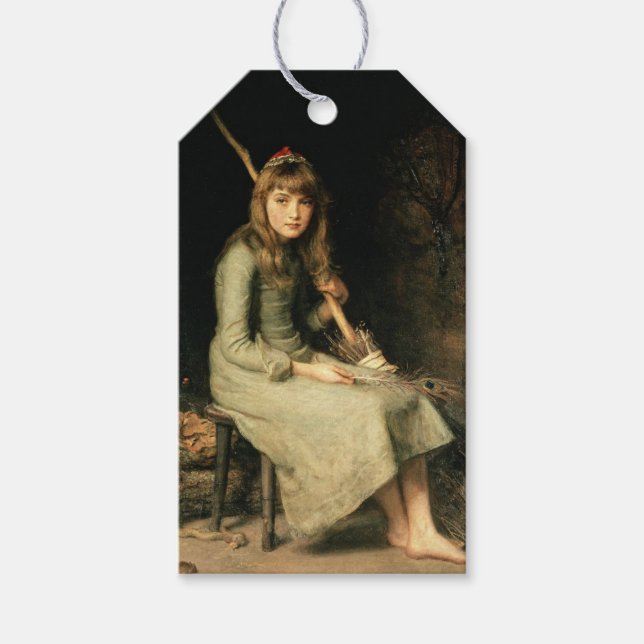 Étiquettes-cadeau Cendrillon (par John Everett Millais) (Devant)