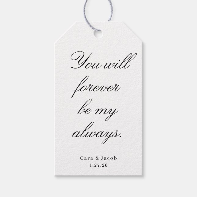 Étiquettes-cadeau Centre de table de mariage, Décoration de shower d (Devant)