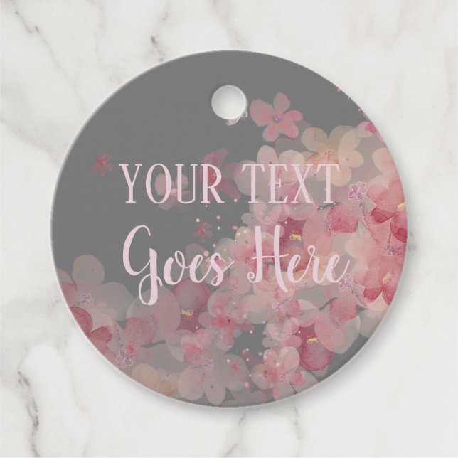 Étiquettes Cadeau Cérémonie florale de produit artisanal personnalis (Devant)