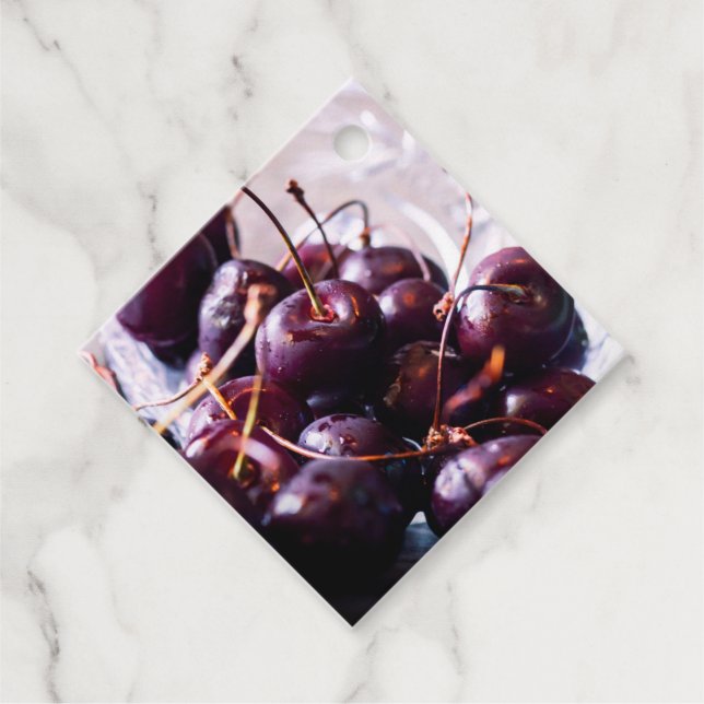 Étiquettes Cadeau Cerise (Devant)