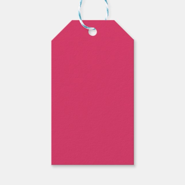 Étiquettes-cadeau cerise couleur (Devant)