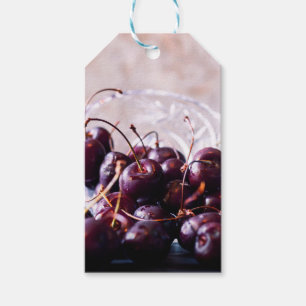 Étiquettes-cadeau cerises