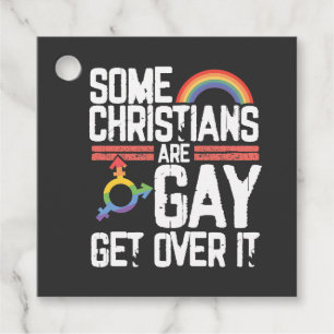 Étiquettes Cadeau Certains chrétiens sont gays, passez à autre chos