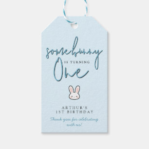 Étiquettes-cadeau Certains Lapin a un an 1ère Fête d'anniversaire