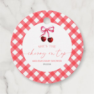 Étiquettes Cadeau C'est la cerise sur le Baby shower de cerisier de