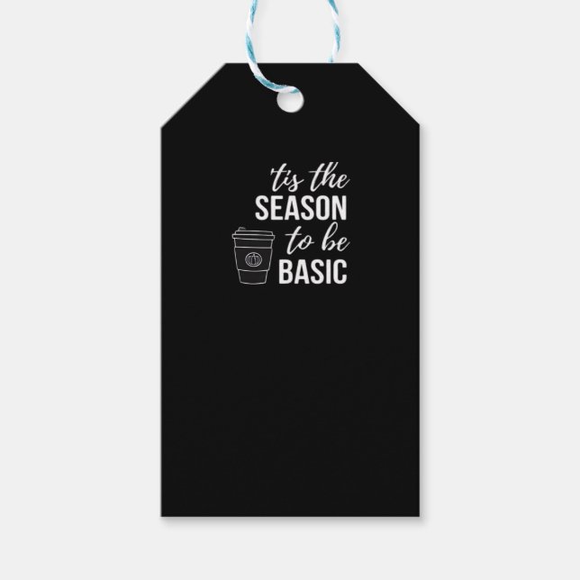 Étiquettes-cadeau C'est la saison d'être basique (Devant)