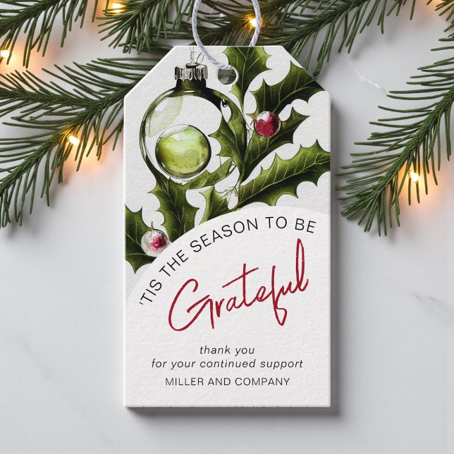 Étiquettes-cadeau 'C'Est La Saison D'Être Gratuit Noël D'Entreprise (Créateur téléchargé)