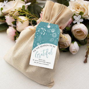 Étiquettes-cadeau 'C'Est La Saison D'Être Gratuit Noël D'Entreprise