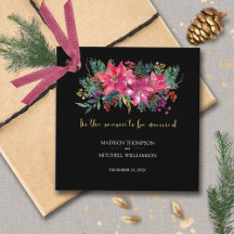 C'Est La Saison D'Être Marié hiver Noël rose