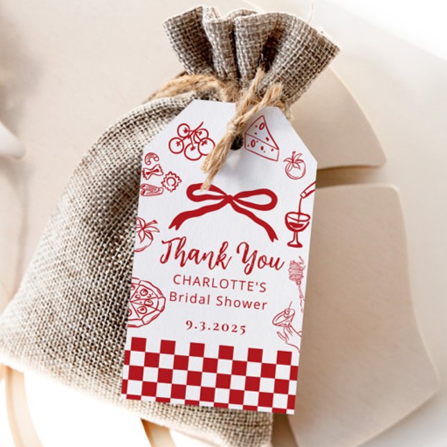 Étiquettes-cadeau C'est l'amour Mariage Italien Dessin à la Main (Créateur téléchargé)