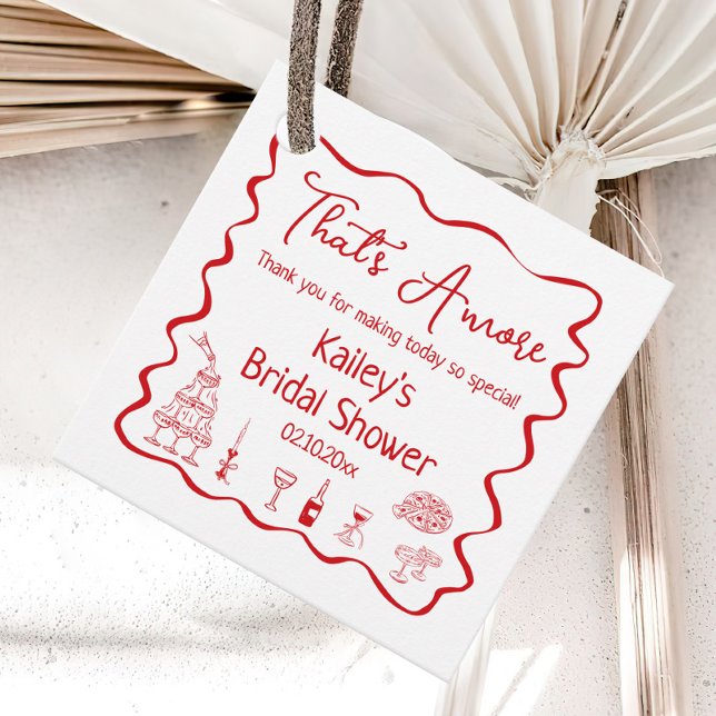 Étiquettes Cadeau C'est l'Amour Remerciements pour la Fête de Fiança (Créateur téléchargé)