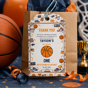 Étiquettes-cadeau C'est l'heure du match de basketball 1re année de