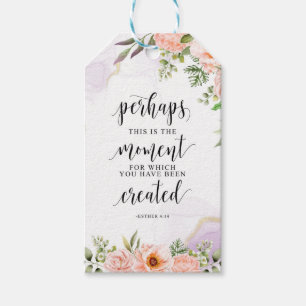 Étiquettes-cadeau C'Est Peut-Être Le Moment, Esther 4:14