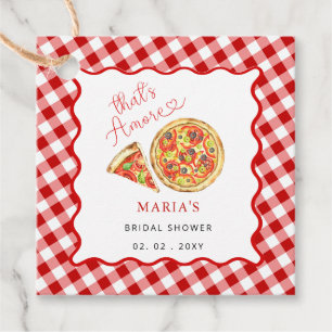 Étiquettes Cadeau C'est plus italienne Pizza Party Fête des mariées