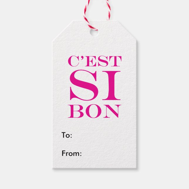 Étiquettes-cadeau C'est si bon - C'est Si Bon Français (Devant)
