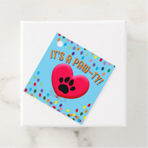 Étiquettes Cadeau C'est un chien à mâcher Ty Fête Favor Tags