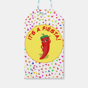 Étiquettes-cadeau C'est une fête avec motif de confettis