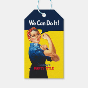 Étiquettes-cadeau C'est votre coutume Rosie que la partie