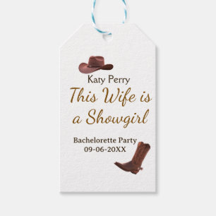 Étiquettes-cadeau Cette épouse est un nom de fête de bachelorette de