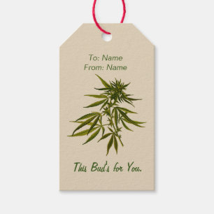 Étiquettes-cadeau Cette mauvaise herbe est pour toi.