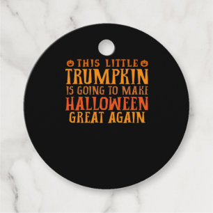 Étiquettes Cadeau Cette Petite Trumpkin Va Faire Halloween Gr