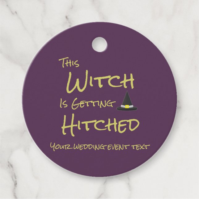 Étiquettes Cadeau Cette Sorcière Est En Train D'Être Hachée (Devant)