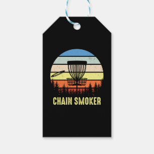 Étiquettes-cadeau Chain Smoker Disc Golf les meilleurs cadeaux de go