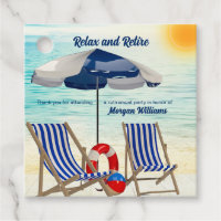 Chaise de plage tropicale pour se détendre et pren
